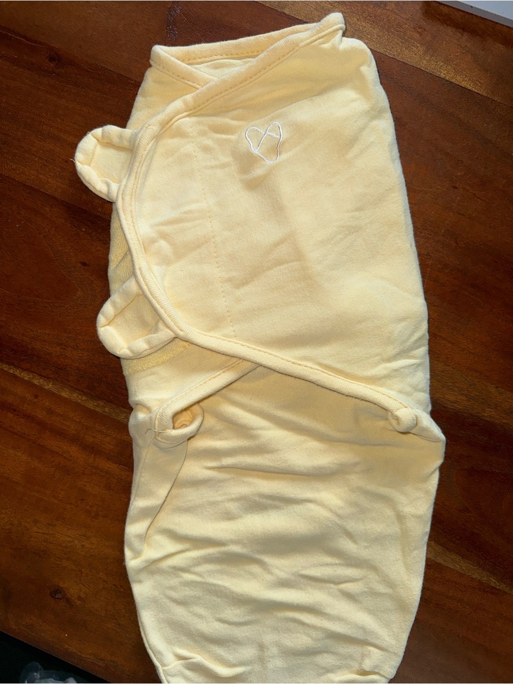 GAP Baby Yellow Swaddle Sleep‎ Sack with Heart Detail